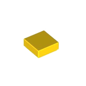 레고 부품 타일 노란색 Yellow Tile 1 x 1 with Groove 307024