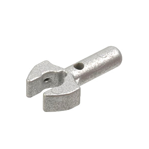 레고 집게 모양 부품 메탈릭 실버 Metallic Silver Bar 1L with Clip Mechanical Claw, Cut Edges and Hole on Side[레고정품 브릭스타]
