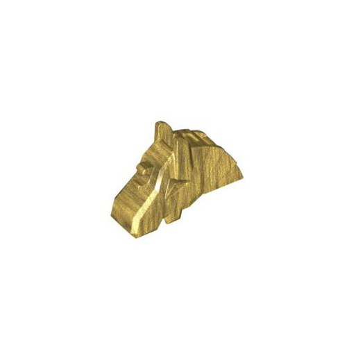 레고 부품 말투구 진주빛 골드 Pearl Gold Horse Battle Helmet, Angular 4506046