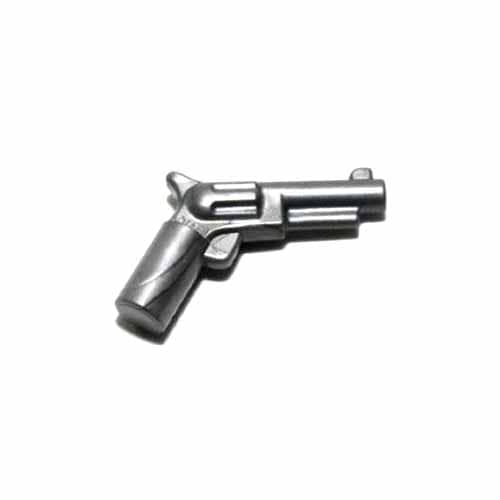 레고 부품 무기 권총 리볼버 플랫 실버 Flat Silver Minifigure, Weapon Gun, Pistol Revolve 6034689