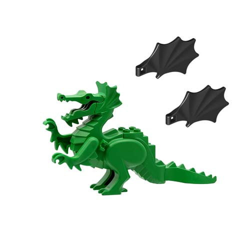레고 피규어 올드 캐슬 클래식 드래곤 용 녹색 Green Dragon, Classic 날개 부품 포함