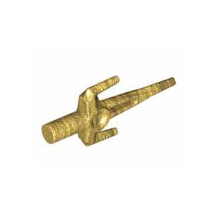 레고 부품 무기 짧은 삼지창 진주빛 골드 Pearl Gold Minifigure Weapon Sai 4646866