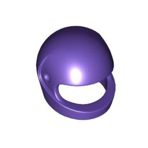 레고 부품 헬멧 다크 퍼플 Dark Purple Minifigure, Headgear Helmet Standard 4298620