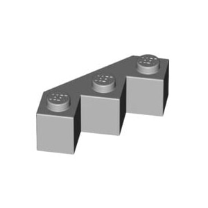 [USED변색있음]레고 부품 변형 브릭 밝은 회색 Light Bluish Gray Brick, Modified Facet 3 x 3 4211718