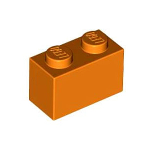 [USED사용감있음]레고 부품 브릭 블럭 오렌지색 Orange Brick 1 x 2 4121739