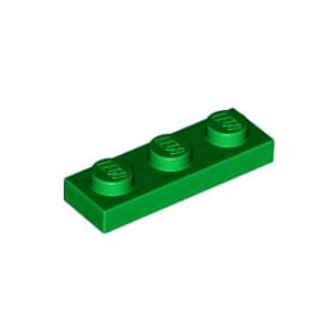 레고 부품 플레이트 녹색 Green Plate 1 x 3 4107758
