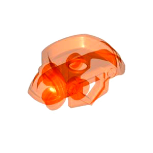 레고 부품 방어구 갑옷 투명 네온 오렌지 Trans-Neon Orange Minifigure, Armor Breastplate with Shoulder Pads Large, Pentagonal Cutout and 4 Studs on Back 6177817