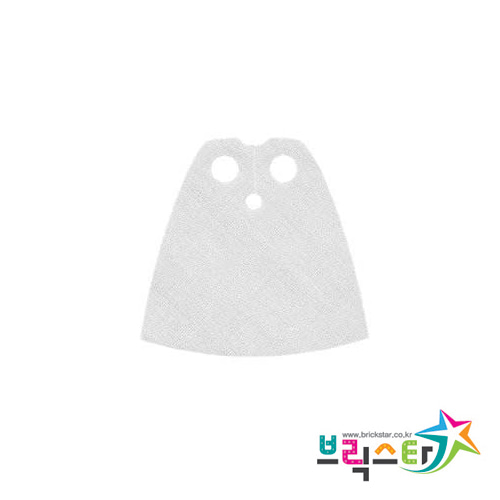 레고 부품 망토 흰색 White Minifigure, Cape Cloth, Standard 4549636