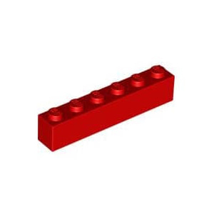레고 부품 브릭 블럭 빨간색 Red Brick 1 x 6 300921