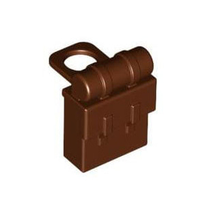레고 정품 백팩 배낭 적갈색 Reddish Brown Minifigure, Backpack Non-Opening 4598713