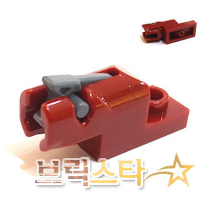 레고 부품 변형 플레이트 다크 레드 Dark Red Plate, Modified 1 x 2 with Mini Blaster / Shooter