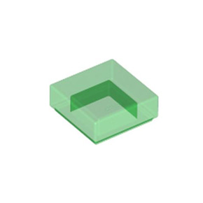 레고 부품 타일 투명 녹색 Trans-Green Tile 1 x 1 4216384
