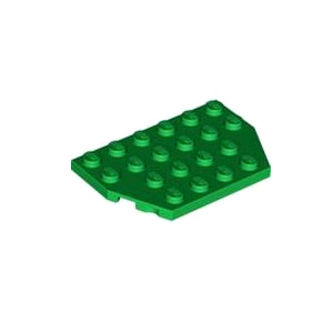레고 부품 웨지 플레이트 컷코너 녹색 Green Wedge Plate 4 x 6 Cut Corners 6037128