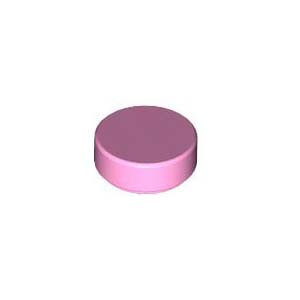레고 부품 원형 타일 밝은 핑크 Bright Pink Tile Round 1 x 1 6055380