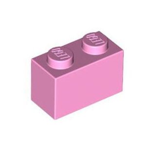 레고 부품 브릭 블럭 밝은 핑크 Bright Pink Brick 1 x 2 4517993