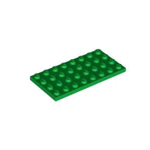 레고 부품 플레이트 녹색 Green Plate 4 x 8 4277361