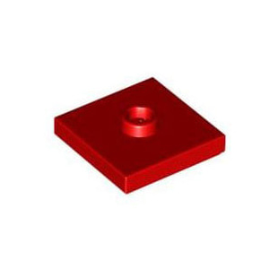 레고 부품 변형 플레이트 빨간색 Red Plate Modified 2 x 2 with Groove and 1 Stud in Center 4581308