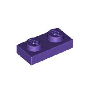 레고 부품 플레이트 다크 퍼플 Dark Purple Plate 1 x 2 4655695