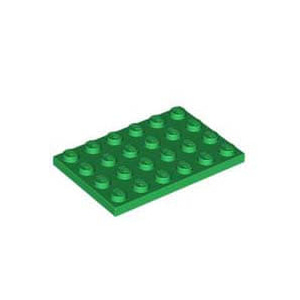 레고 부품 플레이트 녹색 Green Plate 4 x 6 4116671