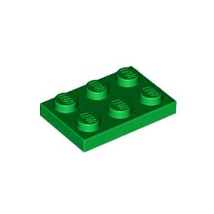 레고 부품 플레이트 녹색 Green Plate 2 x 3 302128