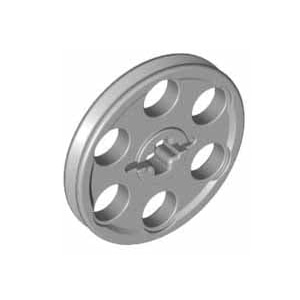 레고 부품 테크닉 휠 밝은 회색 Light Bluish Gray Technic Wedge Belt Wheel (Pulley) 4494222