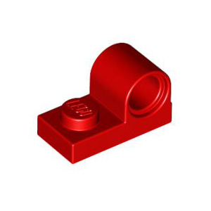 레고 부품 변형 플레이트 빨간색 Red Plate, Modified 1 x 2 with Pin Hole on Top 6099736