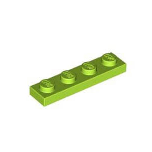 레고 부품 플레이트 라임색 Lime Plate 1 x 4 4187743