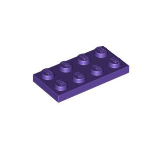 레고 부품 플레이트 다크 퍼플 Dark Purple Plate 2 x 4 6030277