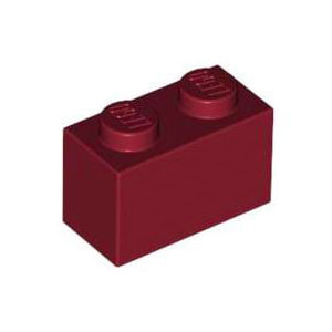 레고 부품 브릭 블럭 다크 레드 Dark Red Brick 1 x 2 4539102