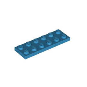 레고 부품 플레이트 진한 하늘색 Dark Azure Plate 2 x 6 4640891
