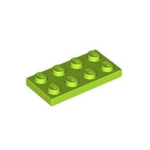 레고 부품 플레이트 라임색 Lime Plate 2 x 4 4537936