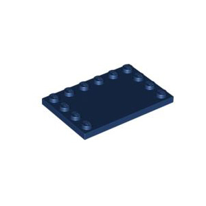 레고 부품 변형 타일 다크 블루 Dark Blue Tile, Modified 4 x 6 with Studs on Edges 4264890