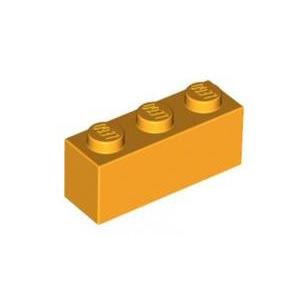 레고 부품 브릭 블럭 밝은 오렌지색 Bright Light Orange Brick 1 x 3  6061688
