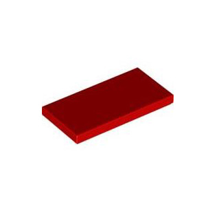 레고 부품 타일 빨간색 Red Tile 2 x 4 4560179