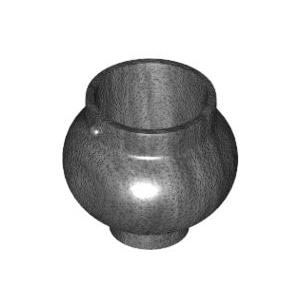 레고 부품 작은 항아리 진주빛 진회색 Pearl Dark Gray Minifigure, Utensil Pot Small with Handle Holders 6153593