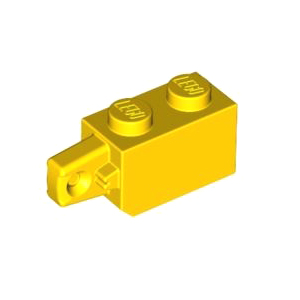 레고 부품 경첩 브릭 노란색 Yellow Hinge Brick 1 x 2 Locking with 1 Finger Vertical End
