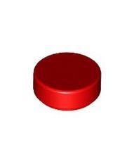레고 부품 원형 타일 빨간색 Red Tile Round 1 x 1 6063445